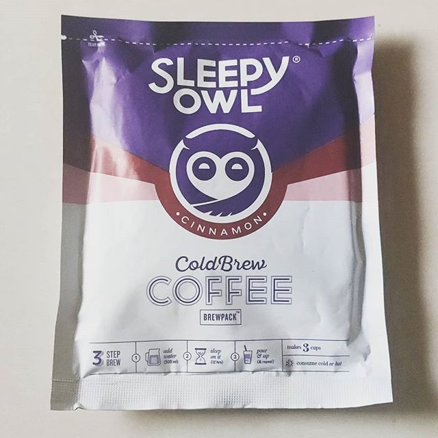 Time to cold brew this cinnamon flavoured coffee from @sleepyowlcoffee