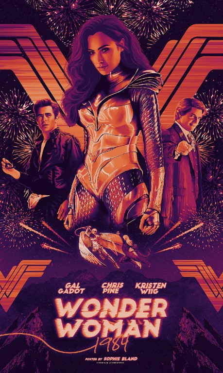 WW84 movie poster by Sophie Bland